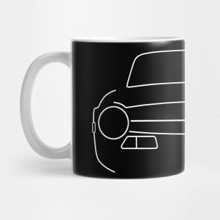 Triumph TR6 outline graphic (white) Mug